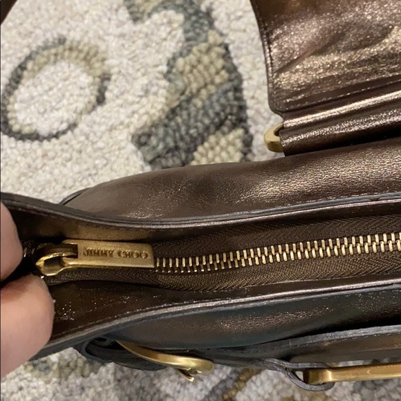 💕 Jimmy choo bronze metallic leather satchel 💕 - Picture 14 of 16